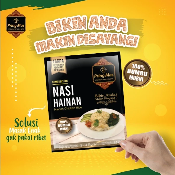 bumbu racik instan nasi hainan tanpa msg halal praktis enak